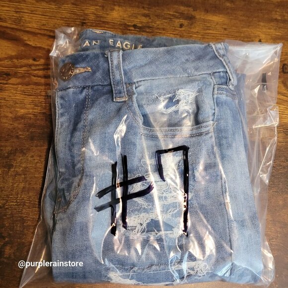 American Eagle Jeans 4 S Curvy Hi Rise Jegging Next Level Stretch Medium Light - Picture 13 of 13